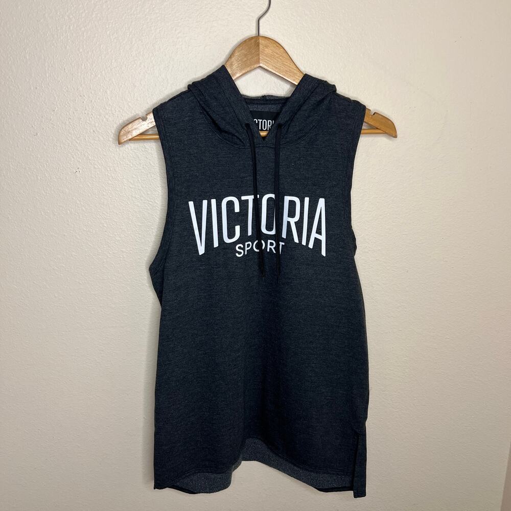 Victoria Sport Black Sleeveless Hoodie XS